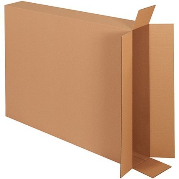 Box Packaging Side Loading Cardboard Corrugated Boxes, 28"L x 5"W x 38"H, Kraft 28538FOL